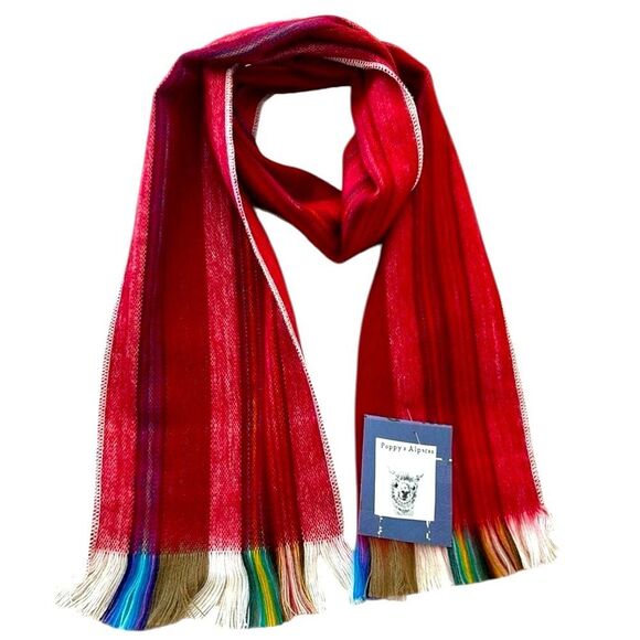Beautiful alpaca scarf from Ecuador so soft and warm! - Picture 1 of 13